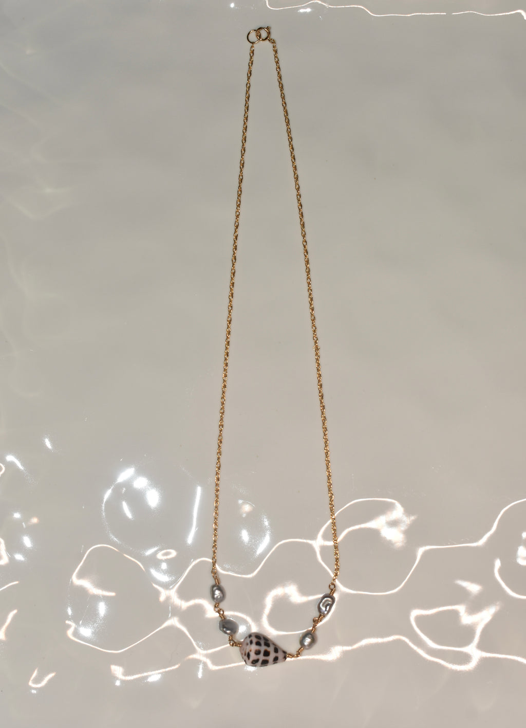Hebrew x keshi duo necklace