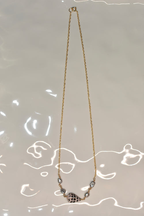 Hebrew x keshi duo necklace